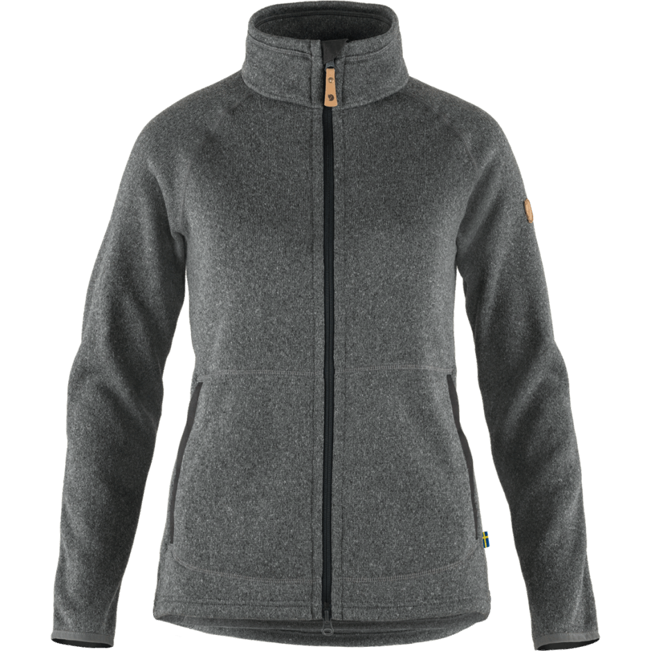 Fjällräven Suéter De Lã Övik Cinza Escuro Com Zíper