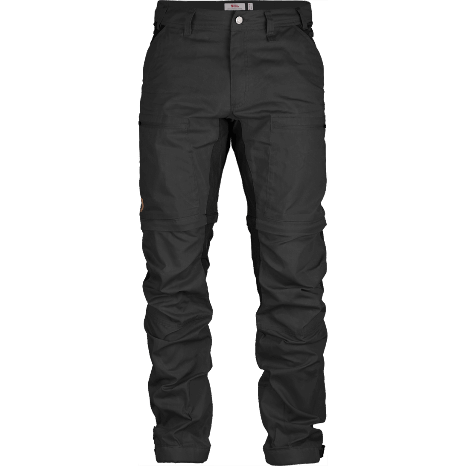 Calça Abisko Lite Trekking Com Zíper M Regular Fjällräven Cinza Escuro/preto