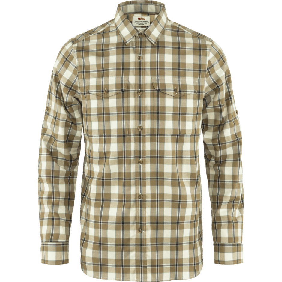 Fjällräven Singi Camisa De Flanela Ls M Trigo Sarraceno Marrom Pátina Verde
