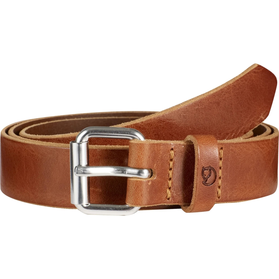 Cinto Couro Conhaque Fjällräven Marca Singi 2,5 Cm