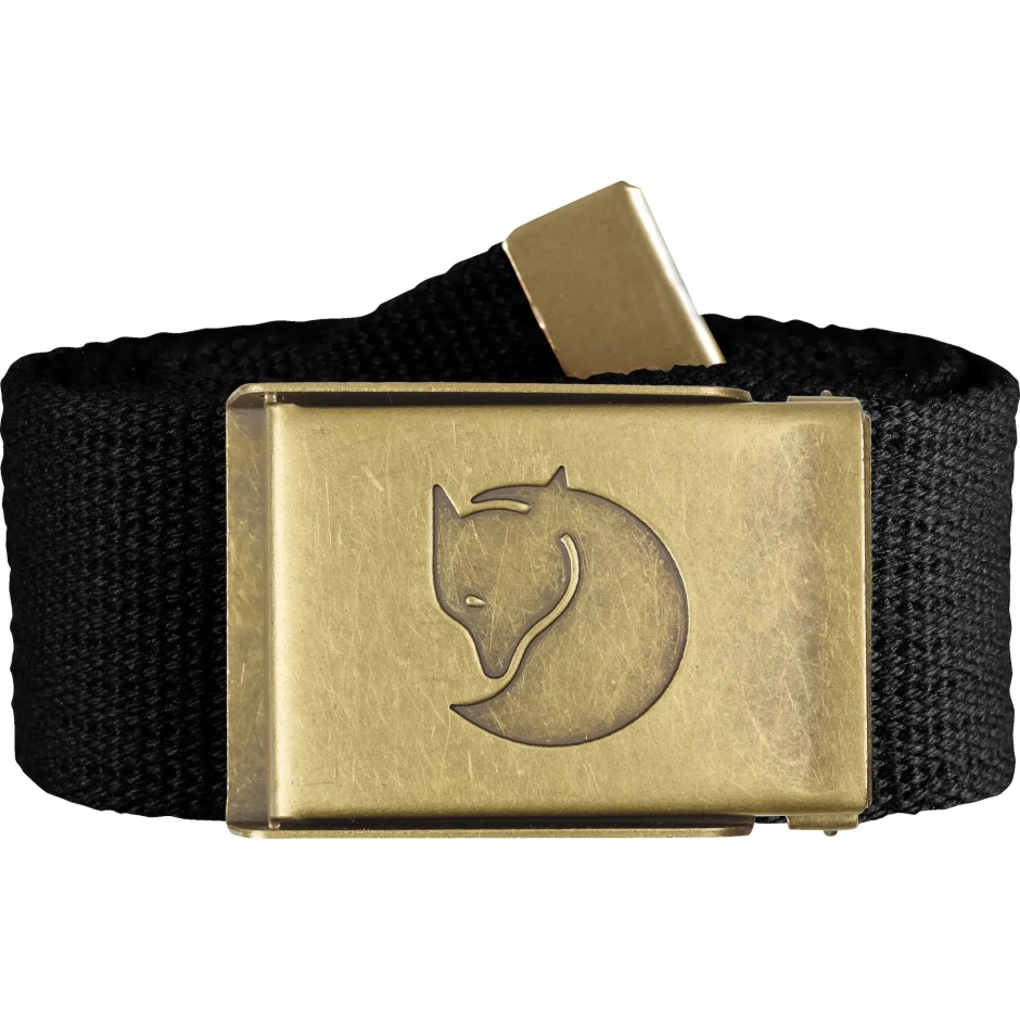 Fjällräven Cinto De Lona Preto Latão 4 Cm