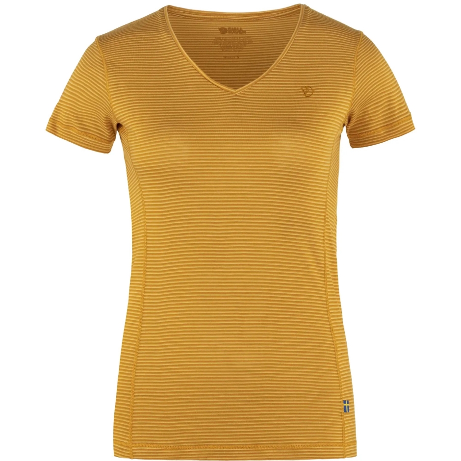 Camiseta Abisko Cool W Mountain Fox Amarelo Mostarda