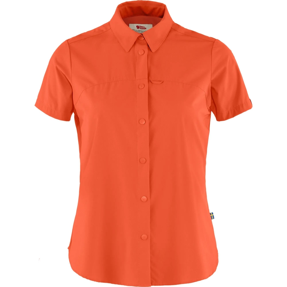 Camisa Fjällräven High Coast Lite Ss W Rowan Vermelho
