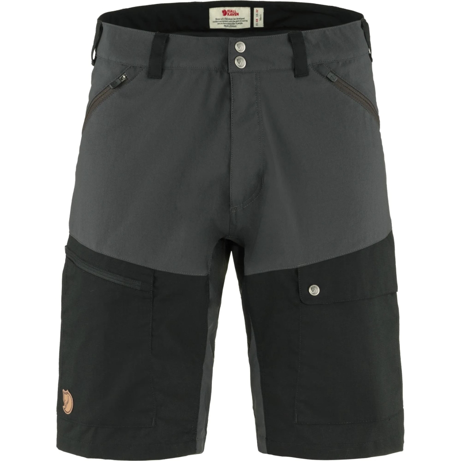 Shorts De Verão Abisko M Fjällräven Cinza Escuro Preto