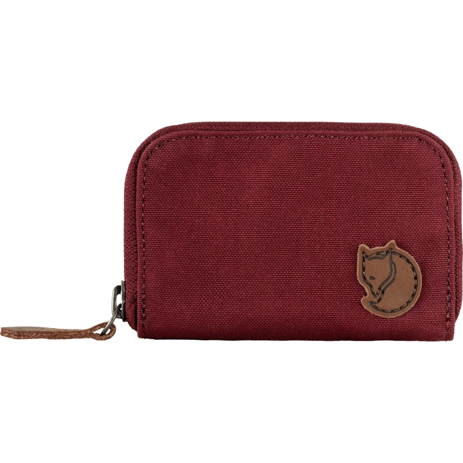 Porta-cartão Zip Fjällräven Marca Bordeaux Vermelho