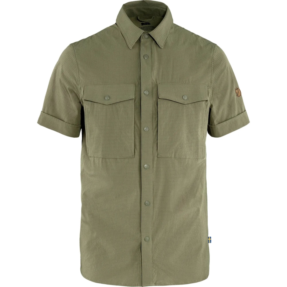 Camisa De Trekking Abisko Ss M Light Olive Fjällräven