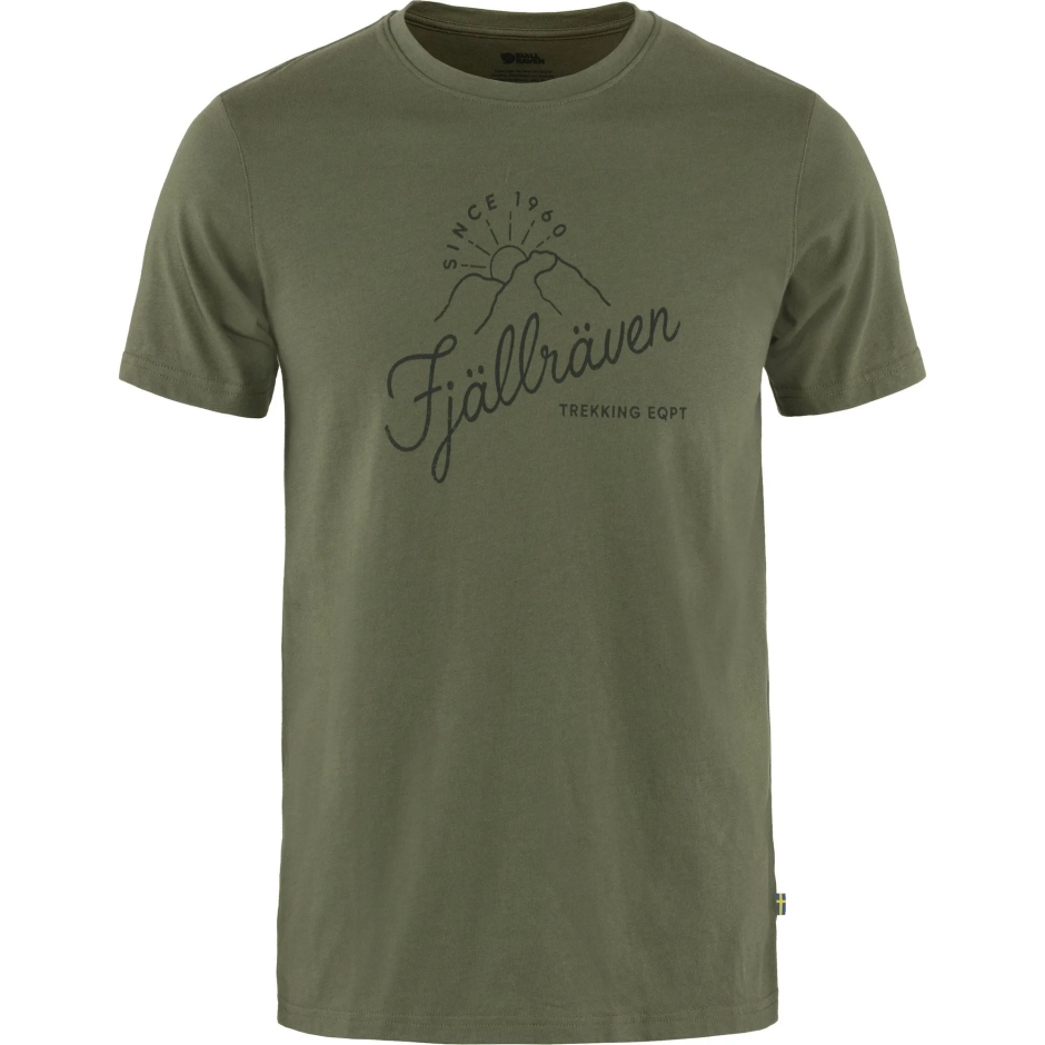 T-shirt Do Nascer Do Sol W Mountain Fox Verde Louro