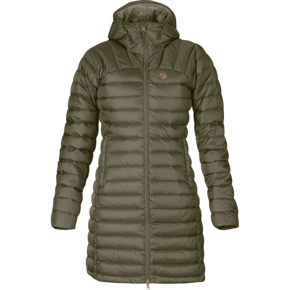 Parka Floco De Neve Com Louro Verde Raposa Da Montanha