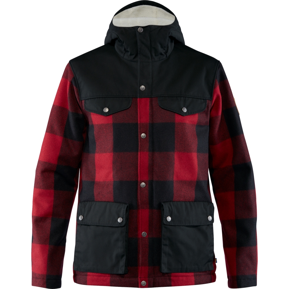 Jaqueta De Re-lã Greenland M Red-black Mountain Fox