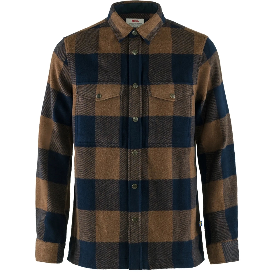 Camisa Canadá M Fjällraven Castanho-escuro Marinho