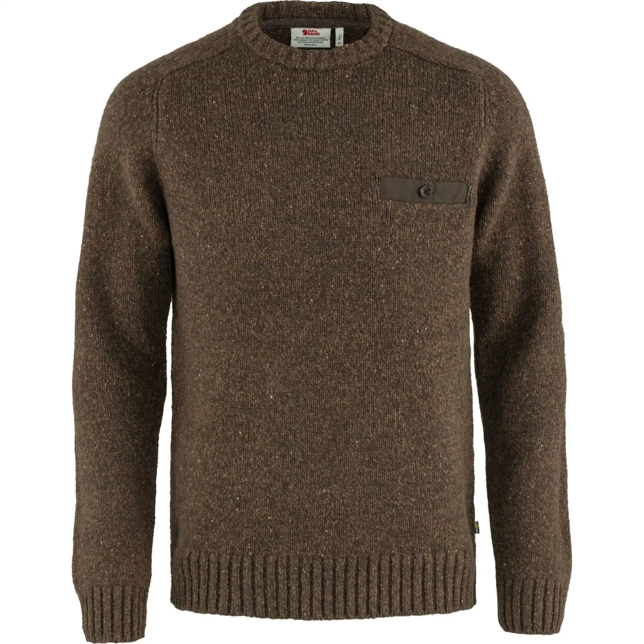 Suéter Gola Redonda Lada M Bogwood Marrom Fjällräven