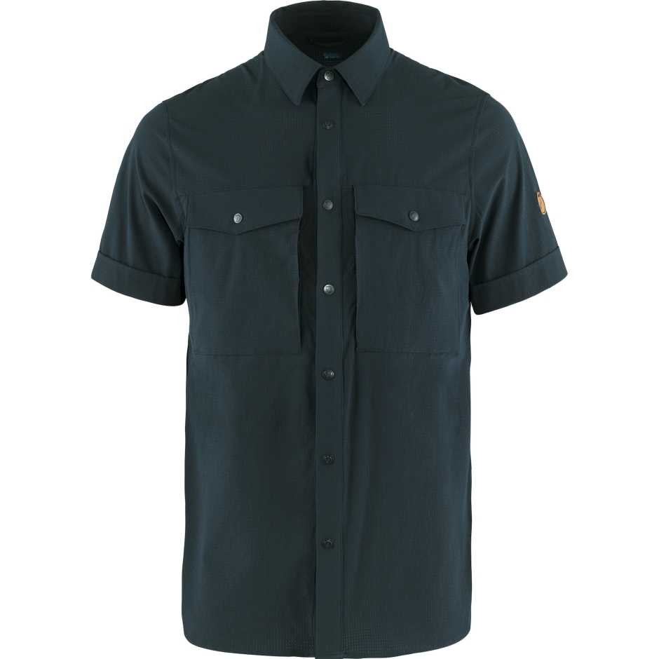 Fjällräven Abisko Camisa Trekking Ss M Marinho Escuro