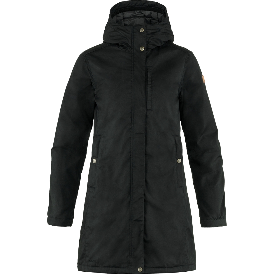 Parka Preta Fjällraven Kiruna Acolchoada W