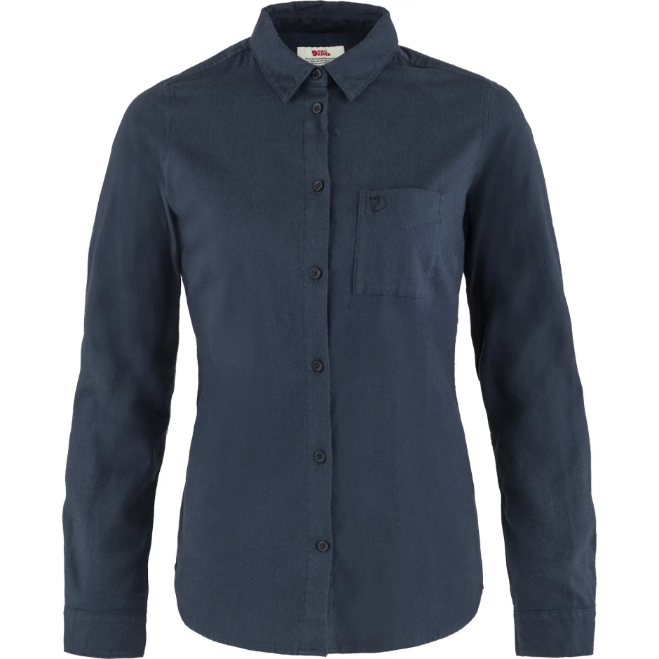 Camisa De Flanela Övik W Fox Da Montanha Azul-marinho