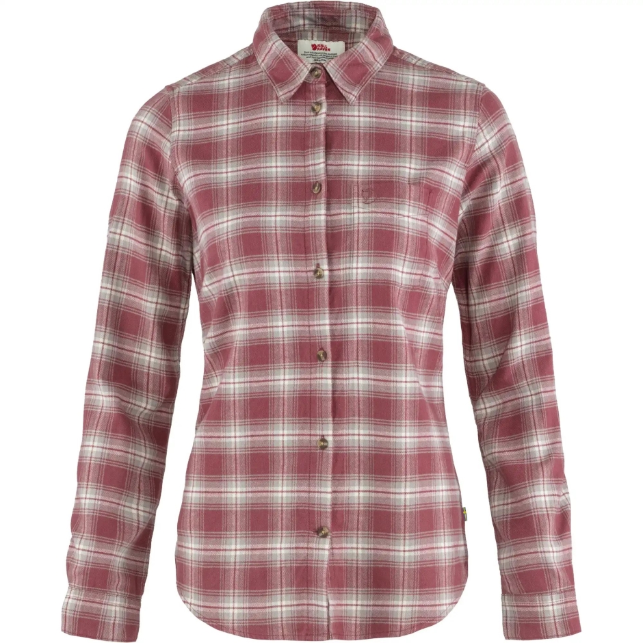 Fjällräven Övik Camisa De Flanela W Mesa Roxo-névoa
