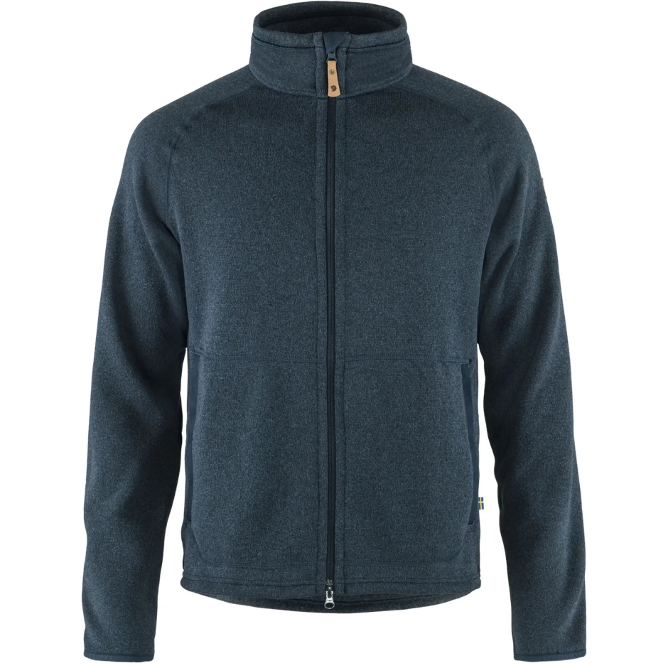 Fjällräven Suéter De Lã Övik Azul Marinho Com Zíper