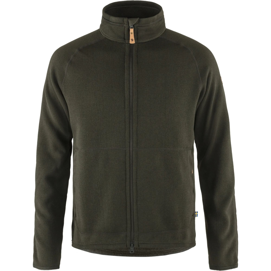 Fjällräven Övik Suéter De Lã Com Zíper M Deep Forest