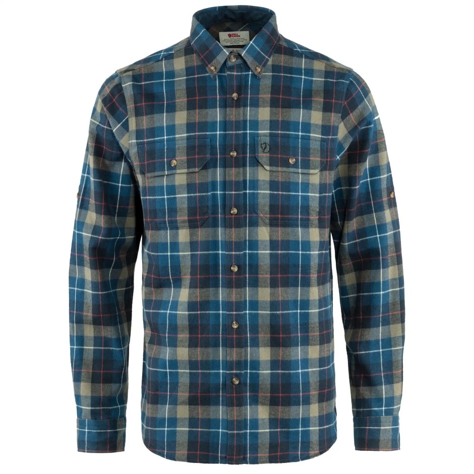 Camisa De Flanela Pesada Singi M Fjällräven Marinho
