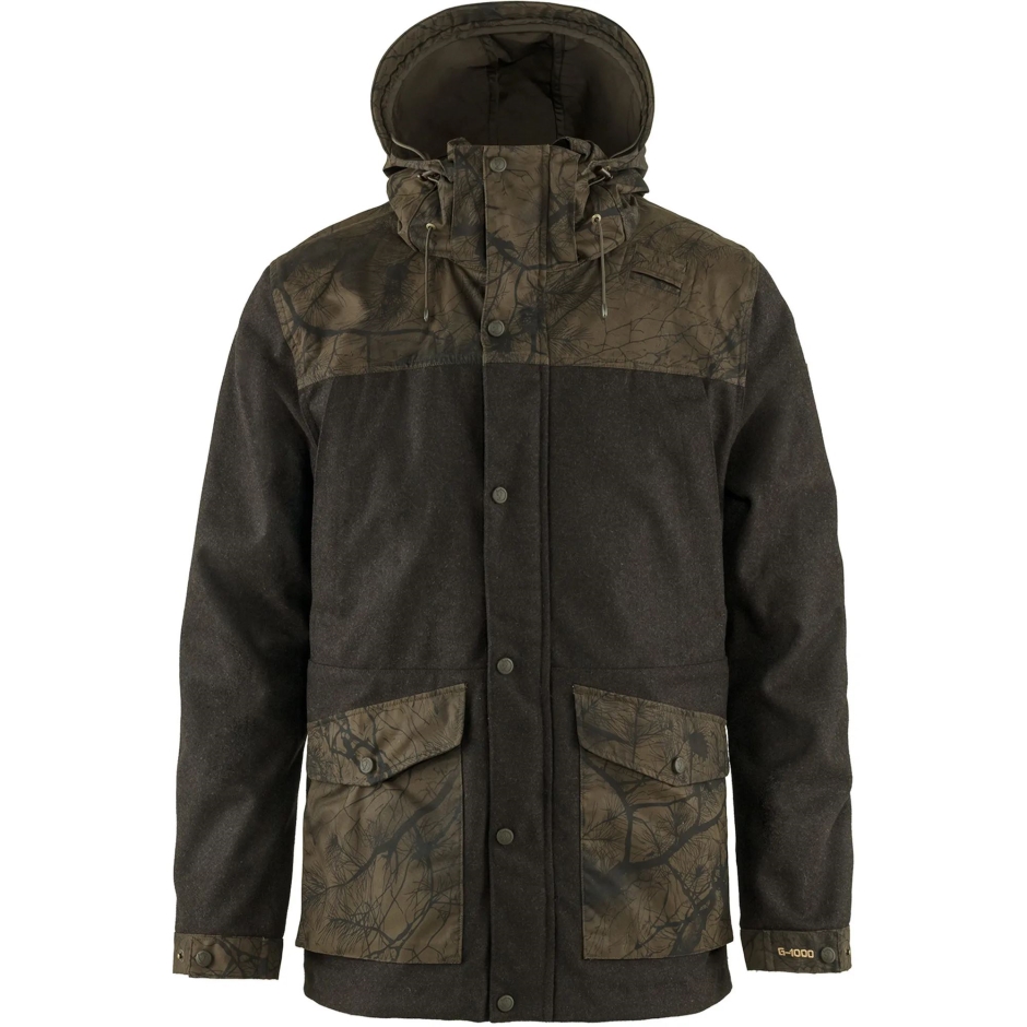 Jaqueta De Lã Värmland M Fjällräven Camuflagem Verde-oliva Escura