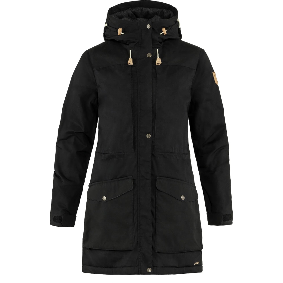 Parka Acolchoada W De Lã Singi Marca Fjällräven Preta