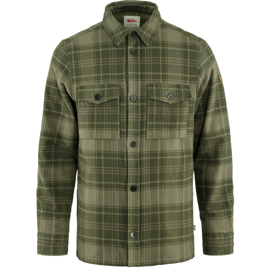 Fjällräven Övik Lite Camisa Acolchoada M Deep Forest-laurel Green