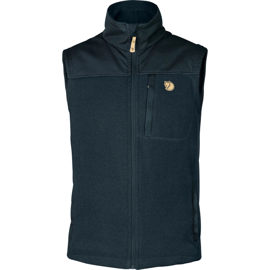 Colete De Lã Buck M Fjällraven Marinho Escuro