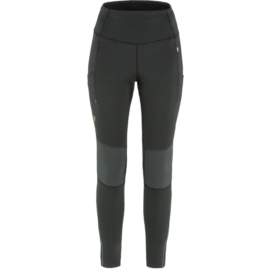 Meia-calça De Trekking Abisko Vrm W Preto-ferro Cinza Fjällräven