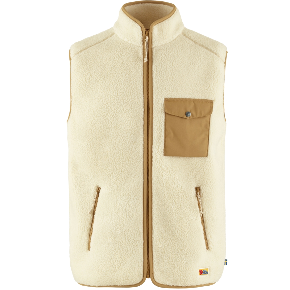 Colete De Lã Para Uso Diário M Fjällraven Giz Branco-trigo Sarraceno Marrom