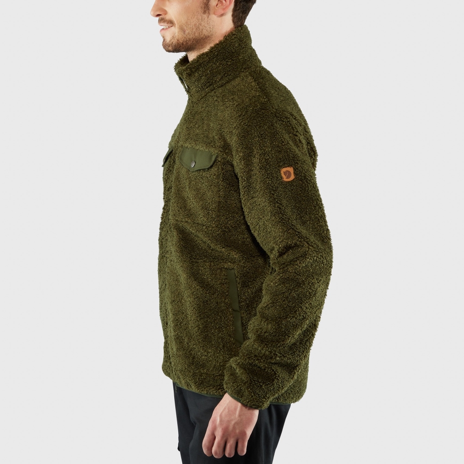 Fjällraven Cinza Escuro Pilha De Lã Verde M