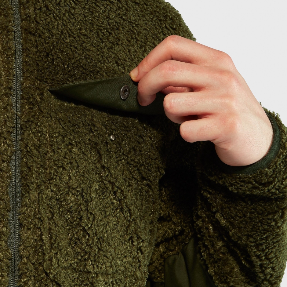 Fjällraven Cinza Escuro Pilha De Lã Verde M