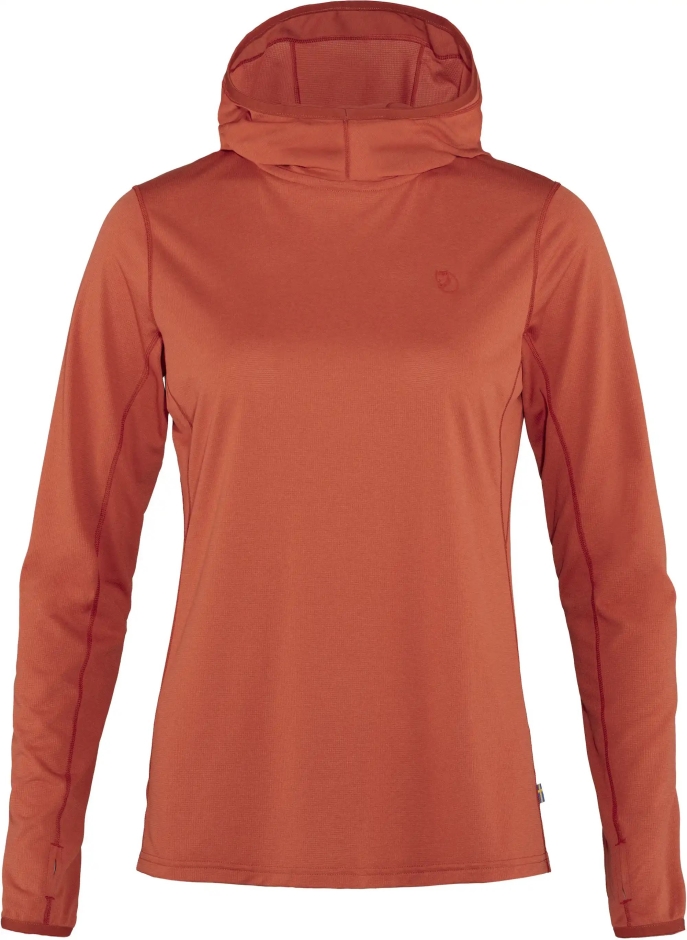 Abisko Sun-hoodie W Rowan Red Mountain Fox