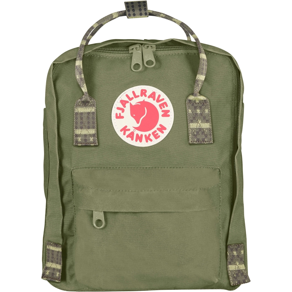 Fjällräven Kånken Mini Padrão Folk Verde