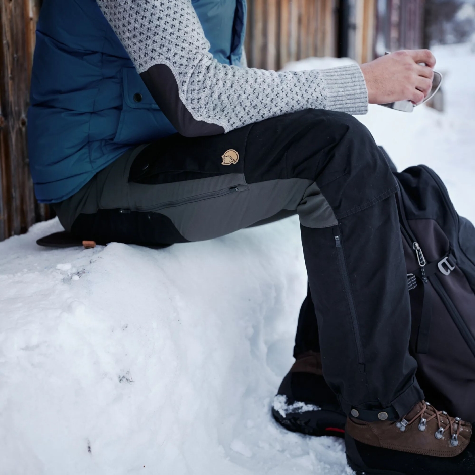 Fjällräven Calça Keb Cinza Pedra Preta M Reg