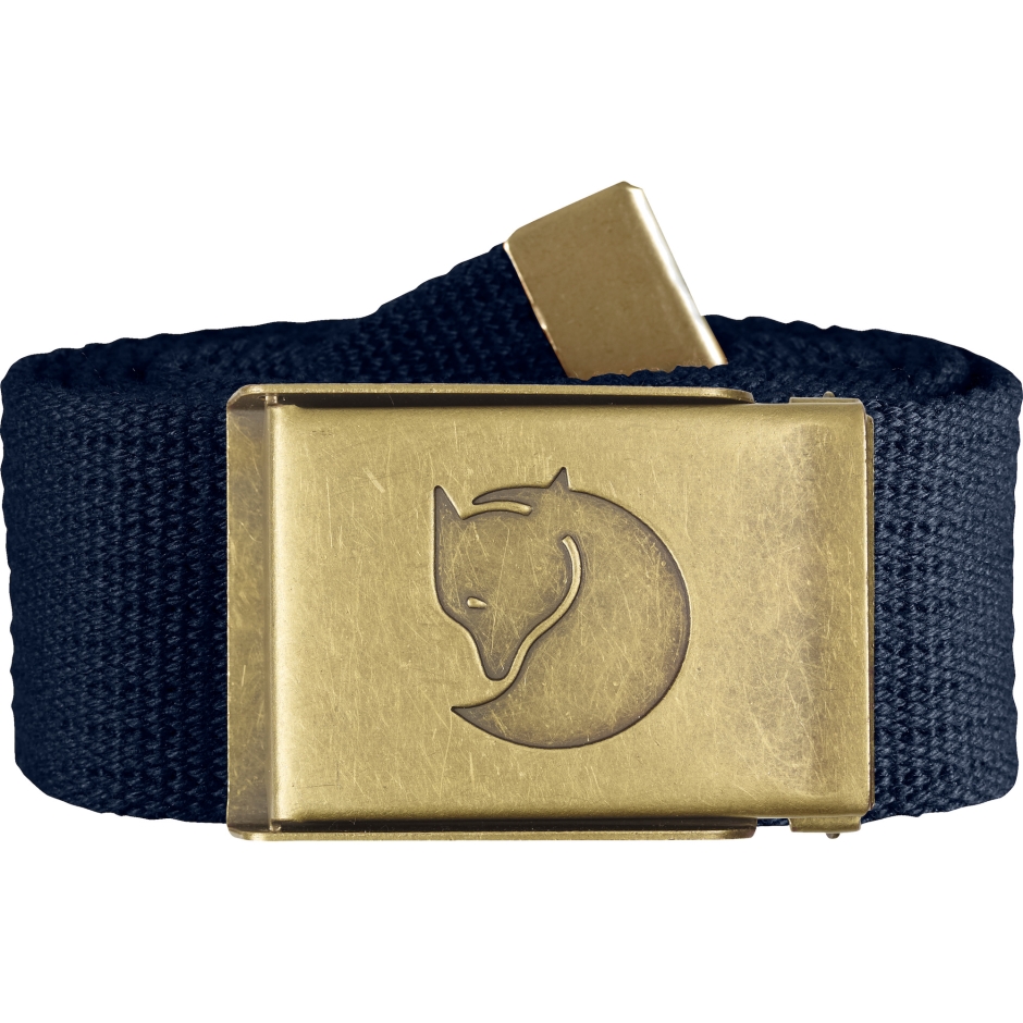 Fjällräven Cinto De Lona Latão 4 Cm Marinho Escuro