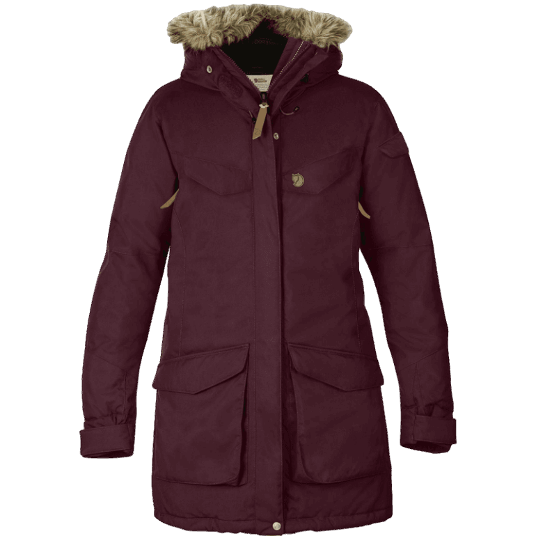 Nuuk Parka W Dark Garnet Mountain Fox