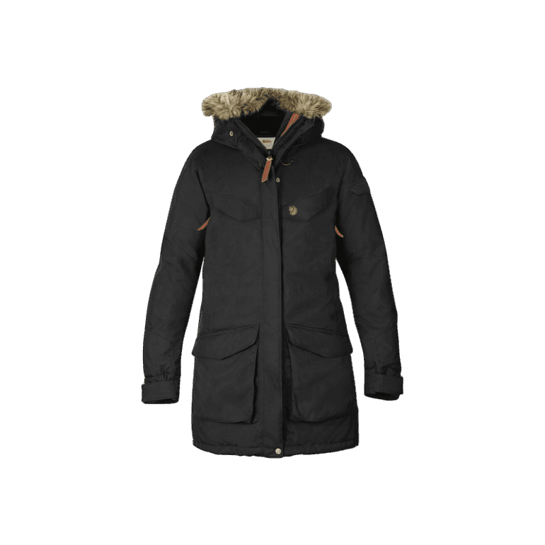 Parka Fashion Nuuk W Fjällräven Preto