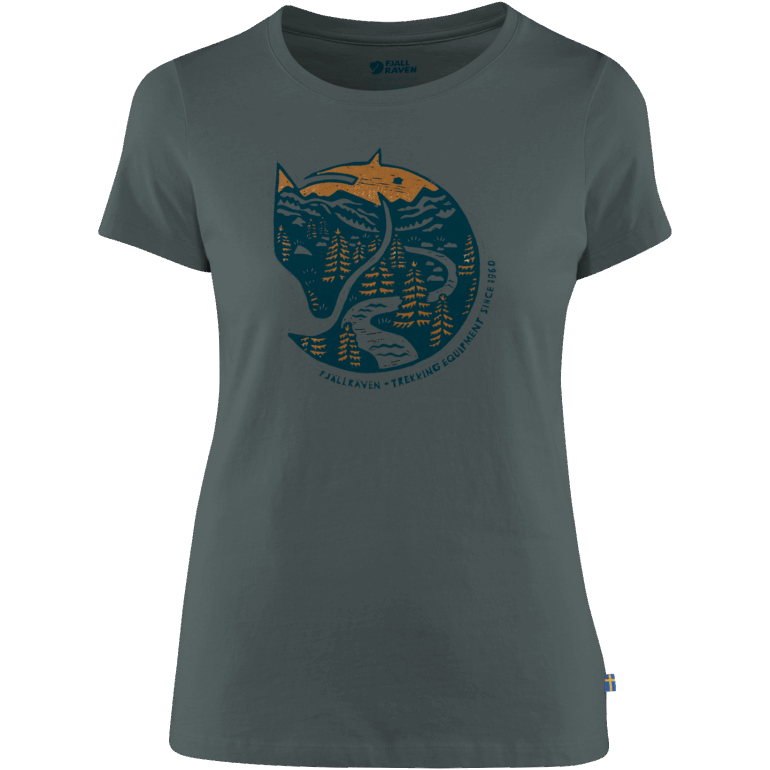 Camiseta Com Estampa De Raposa Do ártico E Franjas Da Raposa Do ártico