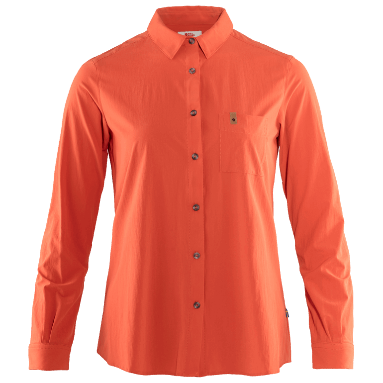 Fjällraven Rowan Vermelho Övik Lite Camisa Ls W - Rowan Vermelho