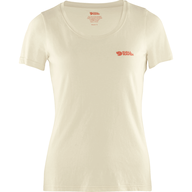 Fjällräven Logo T-shirt W - 2 Cores Giz Branco