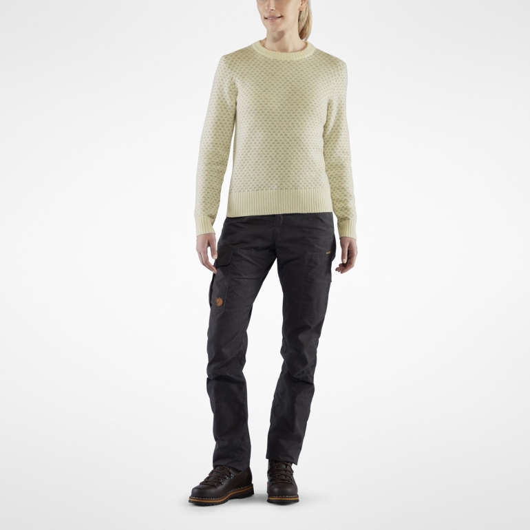 Suéter Nórdico Fjällräven Giz Branco Övik W