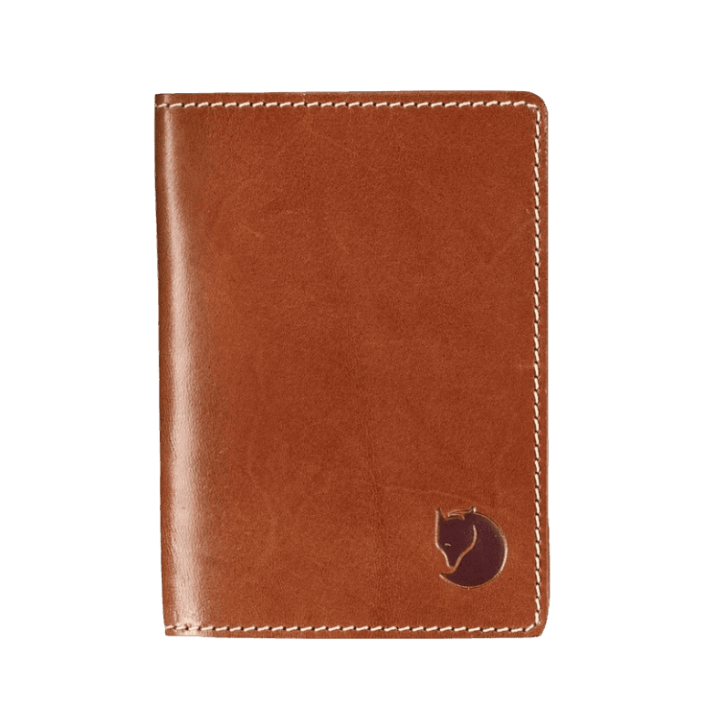 Capa Para Passaporte Em Couro Conhaque Fjällräven