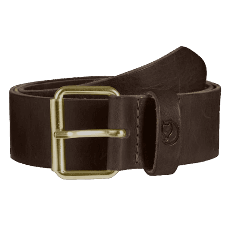 Fjällräven Cinto Singi Marrom Couro 4cm - Couro Marrom