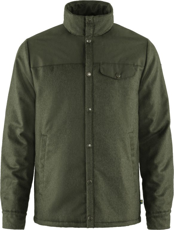 Jaqueta Acolchoada De Lã Deep Forest Fjällraven Canadá M