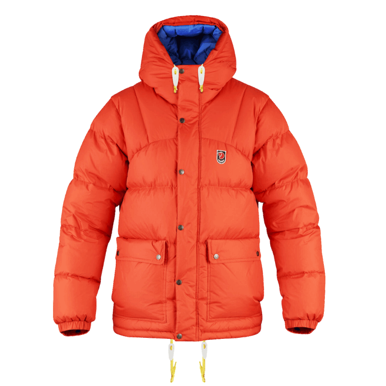 Jaqueta Fjällräven Expedition Down Lite M - 3 Cores Laranja Chama