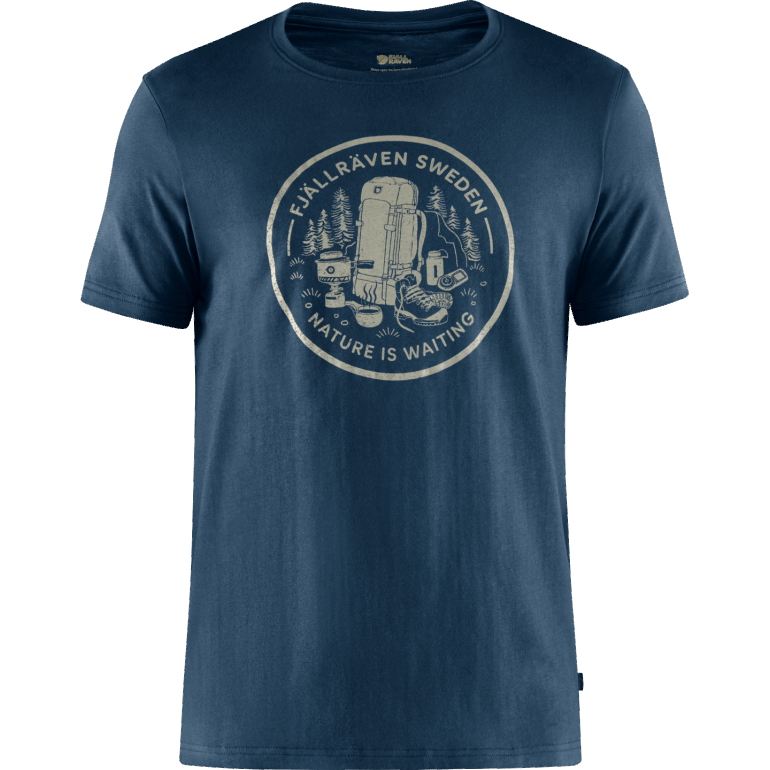 T-shirt Coffee Break M - 2 Cores Fjällraven Marinho