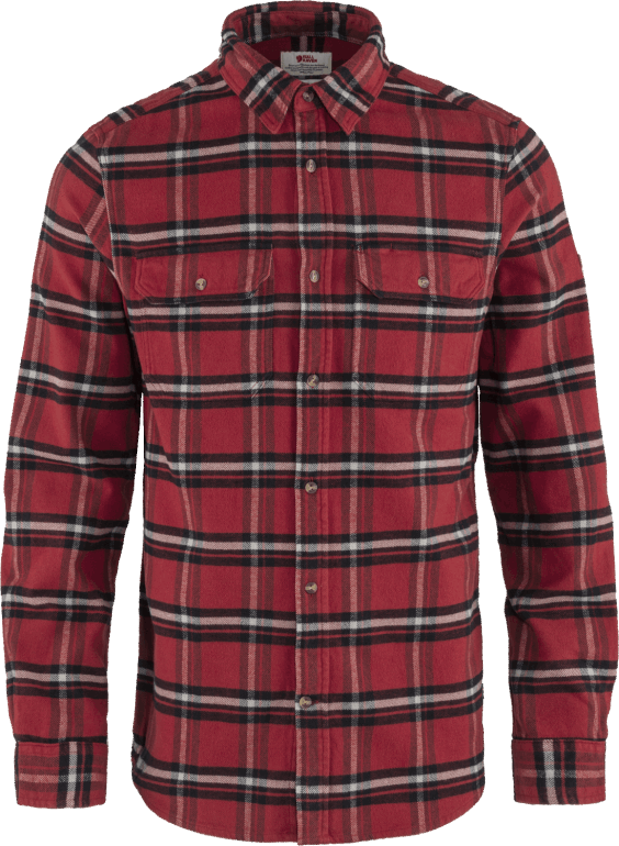 Övik Camisa De Flanela Pesada M Fjällräven Carvalho Vermelho/névoa