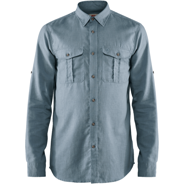 Camisa De Viagem Övik Ls M Azul Argila Fjällräven