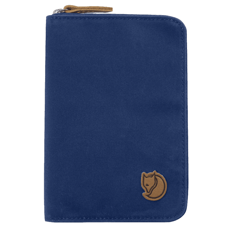 Carteira De Passaporte Azul Profundo Raposa Da Montanha