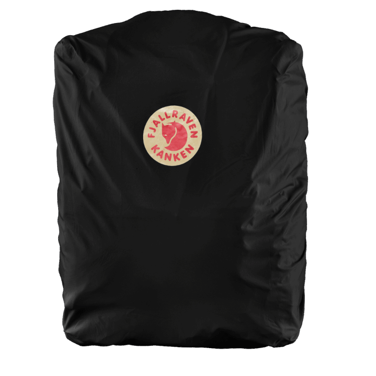 Kånken Capa De Chuva Preta Marca Fjällräven