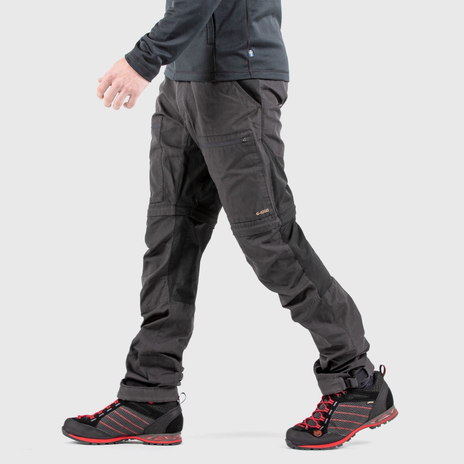 Cinza Escuro Abisko Lite Trekking Zip-off M Reg Fjällraven